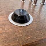 Old metal table lamp Italian design Gioffredo REGGIANI 70s vintage 4 lights