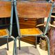 Paire de chaises d'école vintage