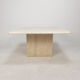 Italian Travertine Coffee Table, 1980s