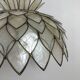 Lotus suspension in mother-of-pearl and brass