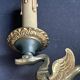 Pair of bronze wall lights – Empire style – Maison Lucien Gau