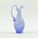Mid-Century Murano Art Glass Mezza Filigrana Pitcher, Italy, 1960s/1970s