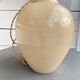 Ceramic lamp, new fabric cable, cotton shade.