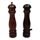 Salt and pepper set in rosewood, Denmark 1960-70s.