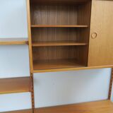 danish wall shelf unit in teak from the 60s by Kai Kristiansen