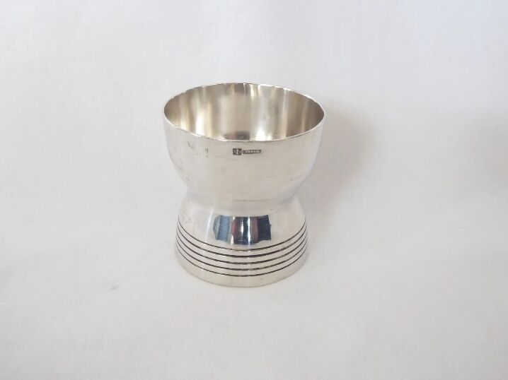 Christofle Gallia egg cup in silver metal