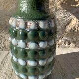 Former 70s Bay West Germany ceramic foot lamp mounted in lamp