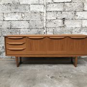Small Scandinavian sideboard 1950-60 vintage design teak
