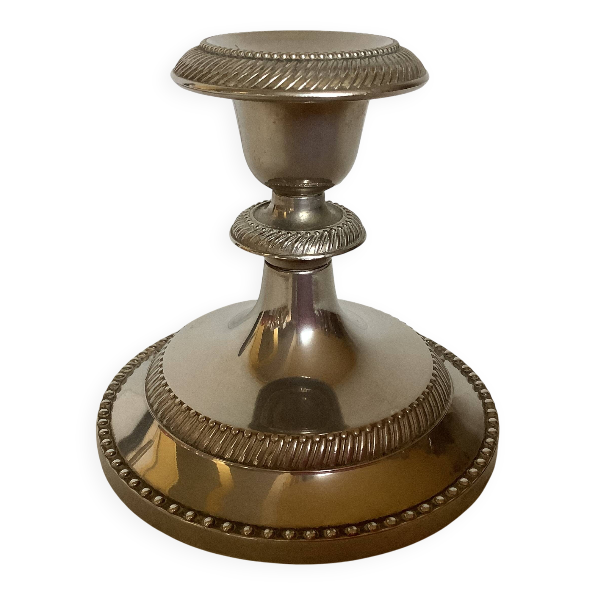 Alloy Silver Metal Candlestick