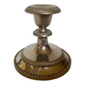 Bougeoir argenté en métal Alloy