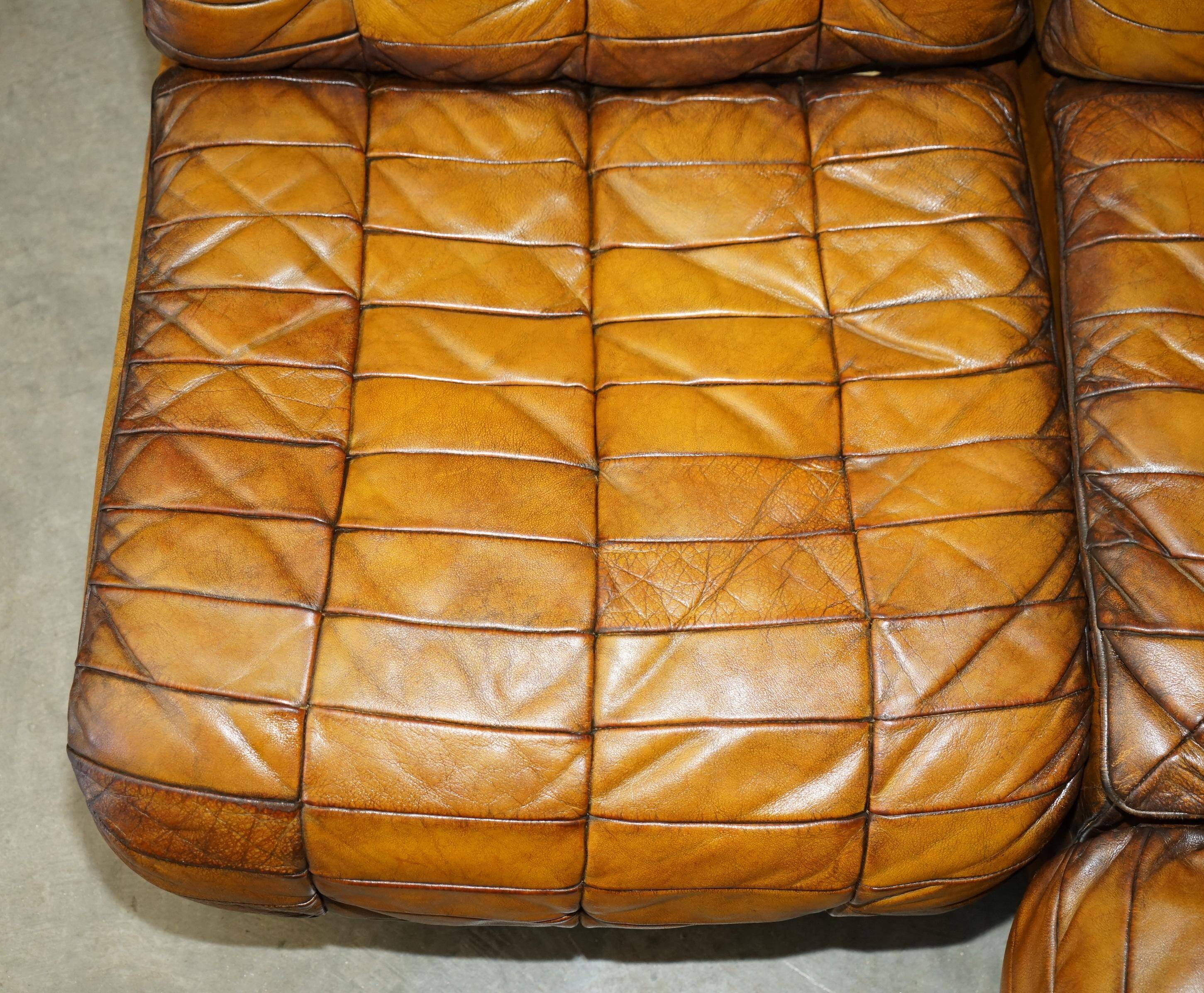 Vintage leather modular corner sofa De Sede DS-11