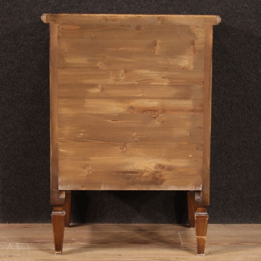 Inlaid bedside table in Louis XVI style