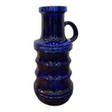Grand vase par West Germany bleu profond