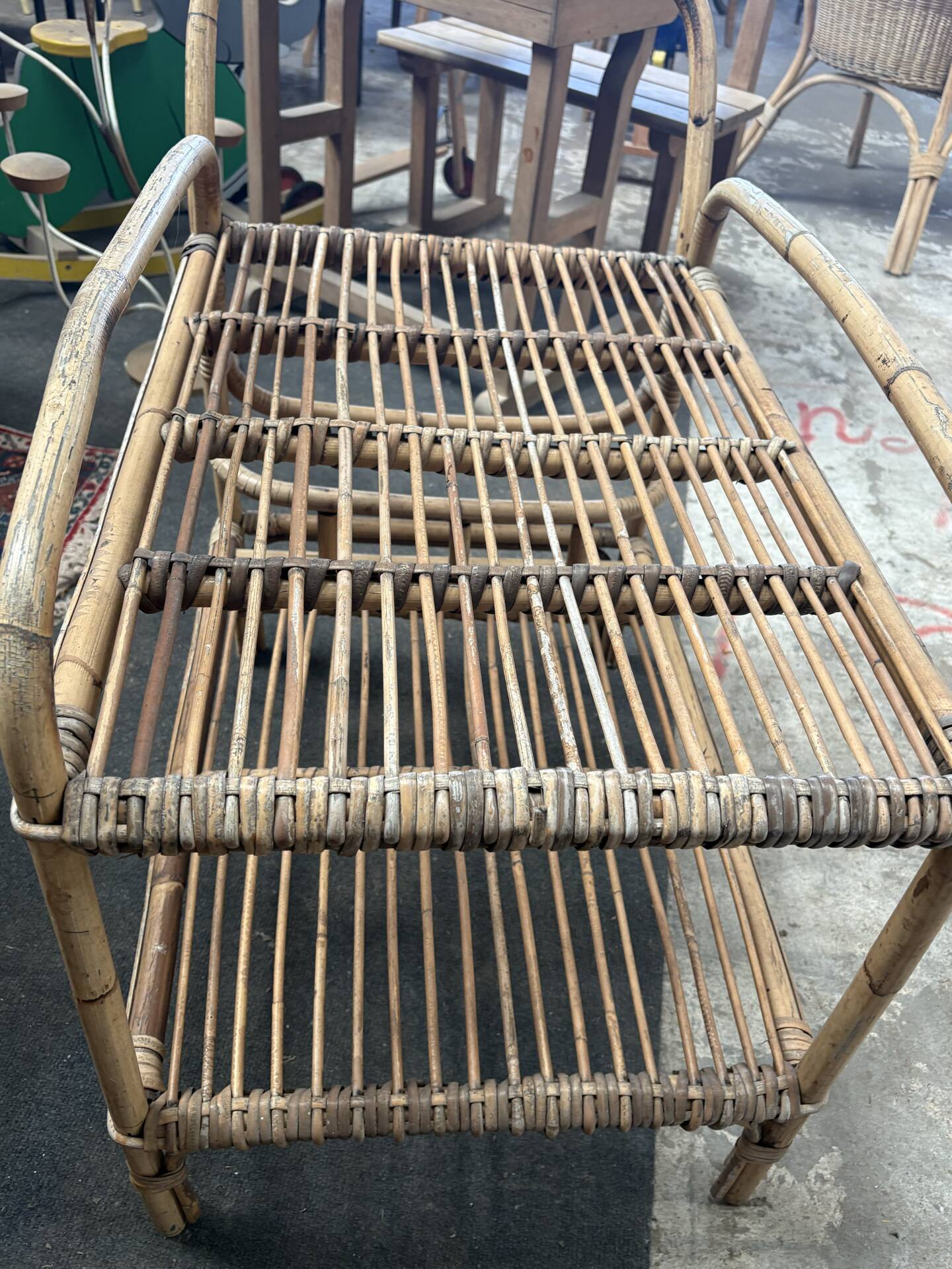 Rattan dessert bar