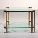 Peter Ghyczy T24 coffee table double glass 70s design 60x60