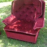 Pair of velvet chair