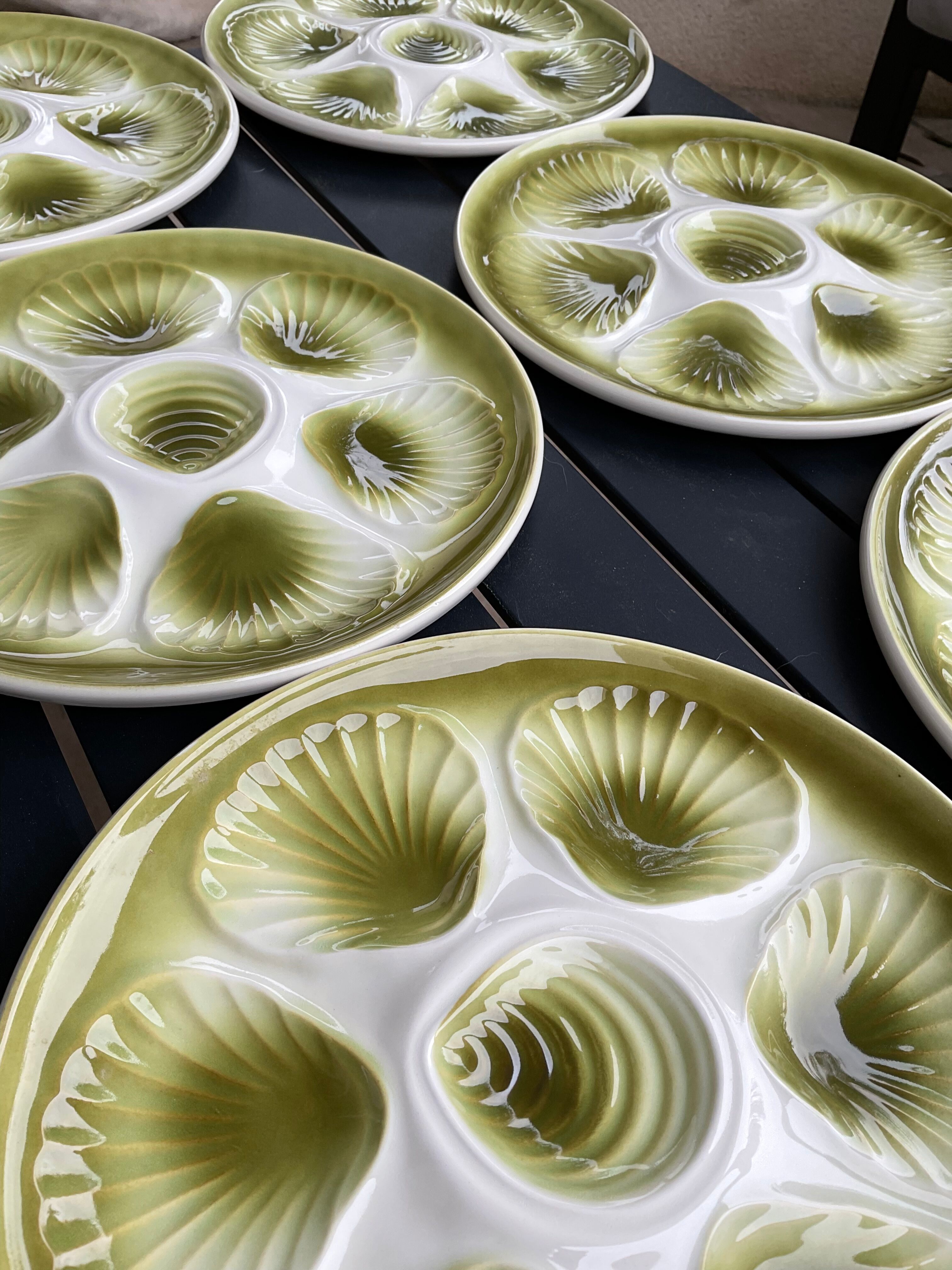 6 plates and dish in Ceramics, Moulin des loups