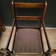 Pair of Vintage Brutalist armchairs from the 60s in leather and solid oak