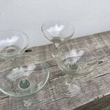 6 blown glasses / old cups