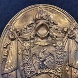 Ancienne plaque en cuivre de notaire ou officier ministériel