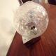 Lot de 2 appliques boules murales vintage chromées