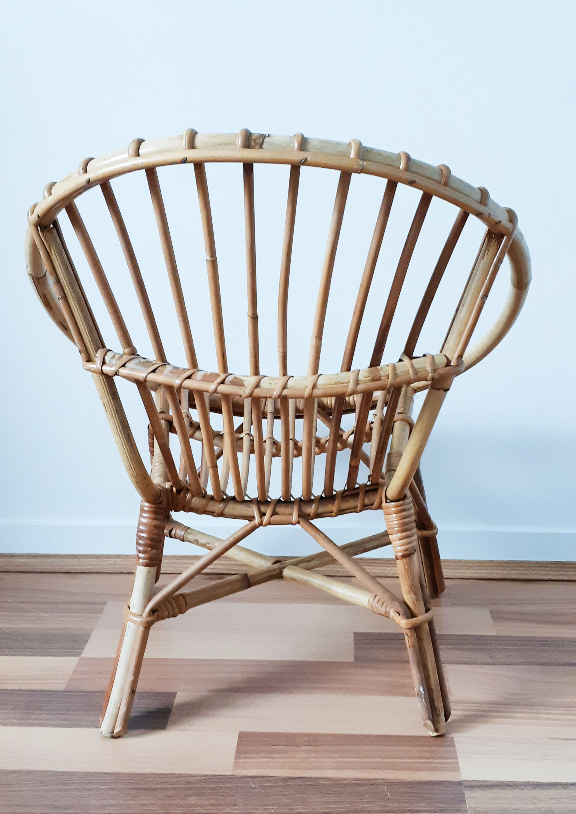 Basket child rattan armchair
