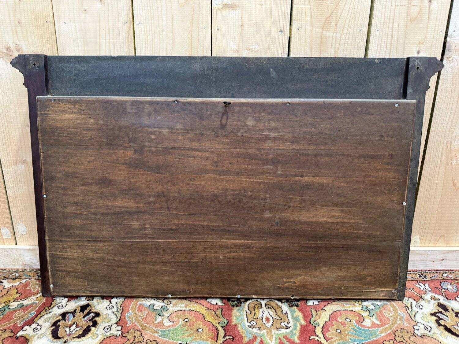 Louis XVI style mirror in mahogany and gold.