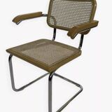 Set of 4 Cesca chairs model B64 with armrests Cesca Marcel breuer design