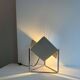Vintage adjustable table lamp in chromed metal, France 1970