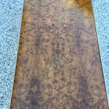 Elm magnifying glass coffee table circa 1970