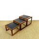 Vintage 1960 nesting coffee table