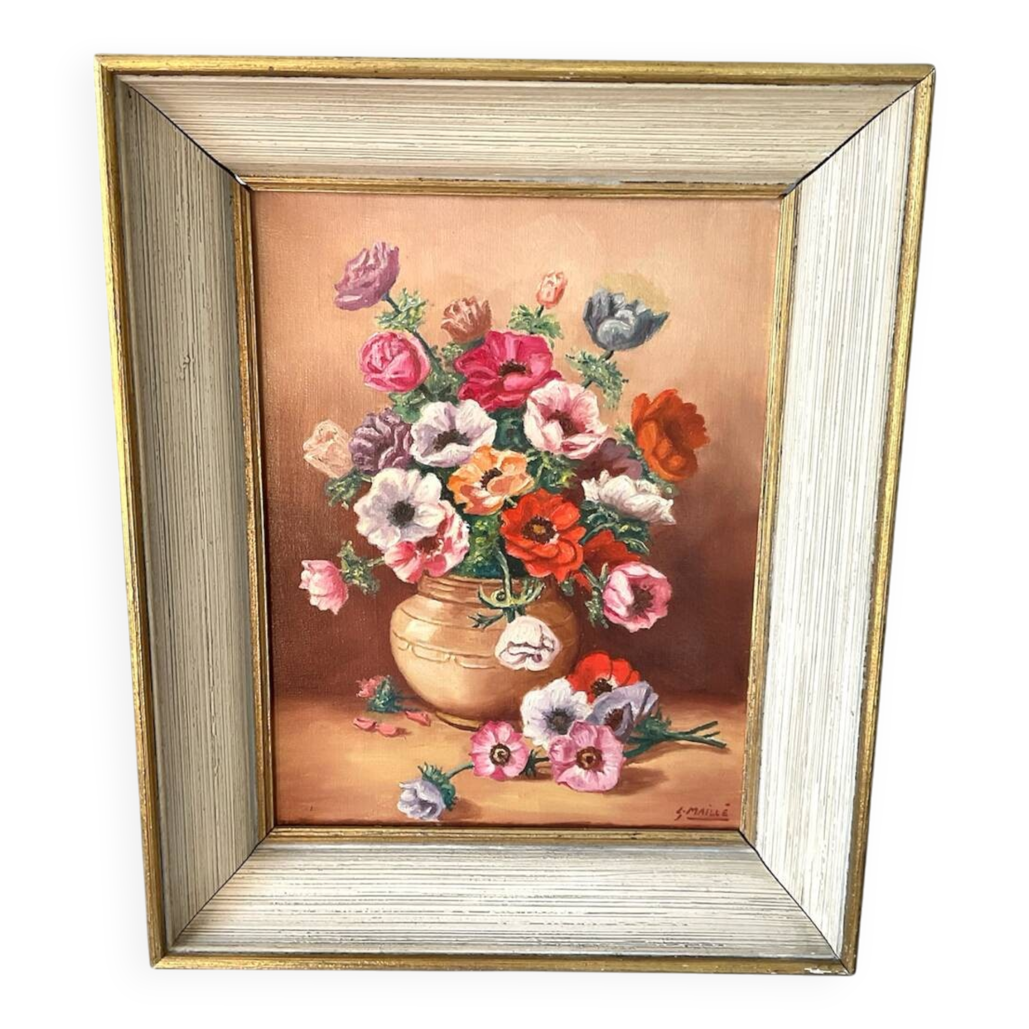 Oil on canvas, framed