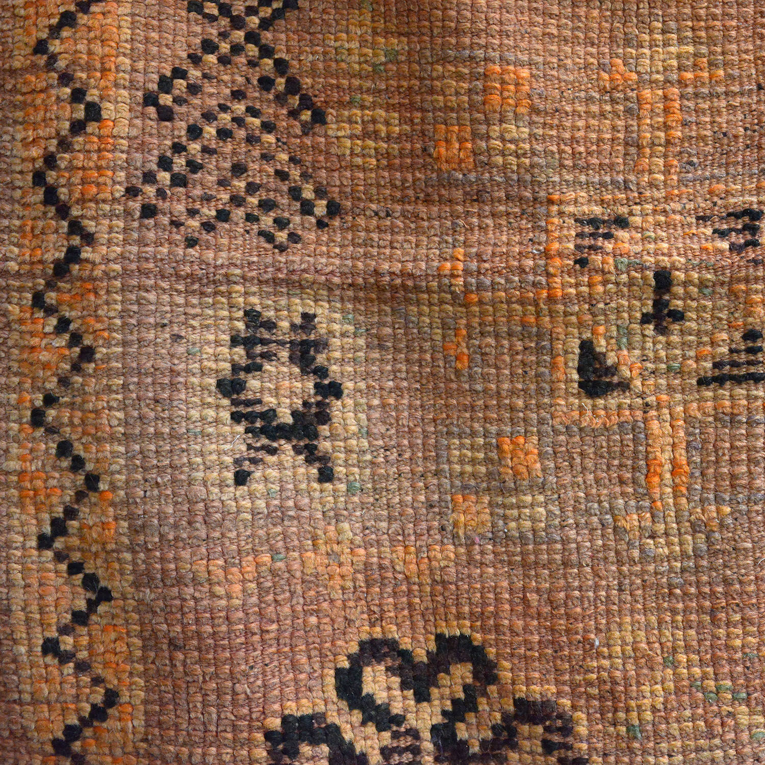 Vintage moroccan rug, original faded pastel toned boujad 82x123cm