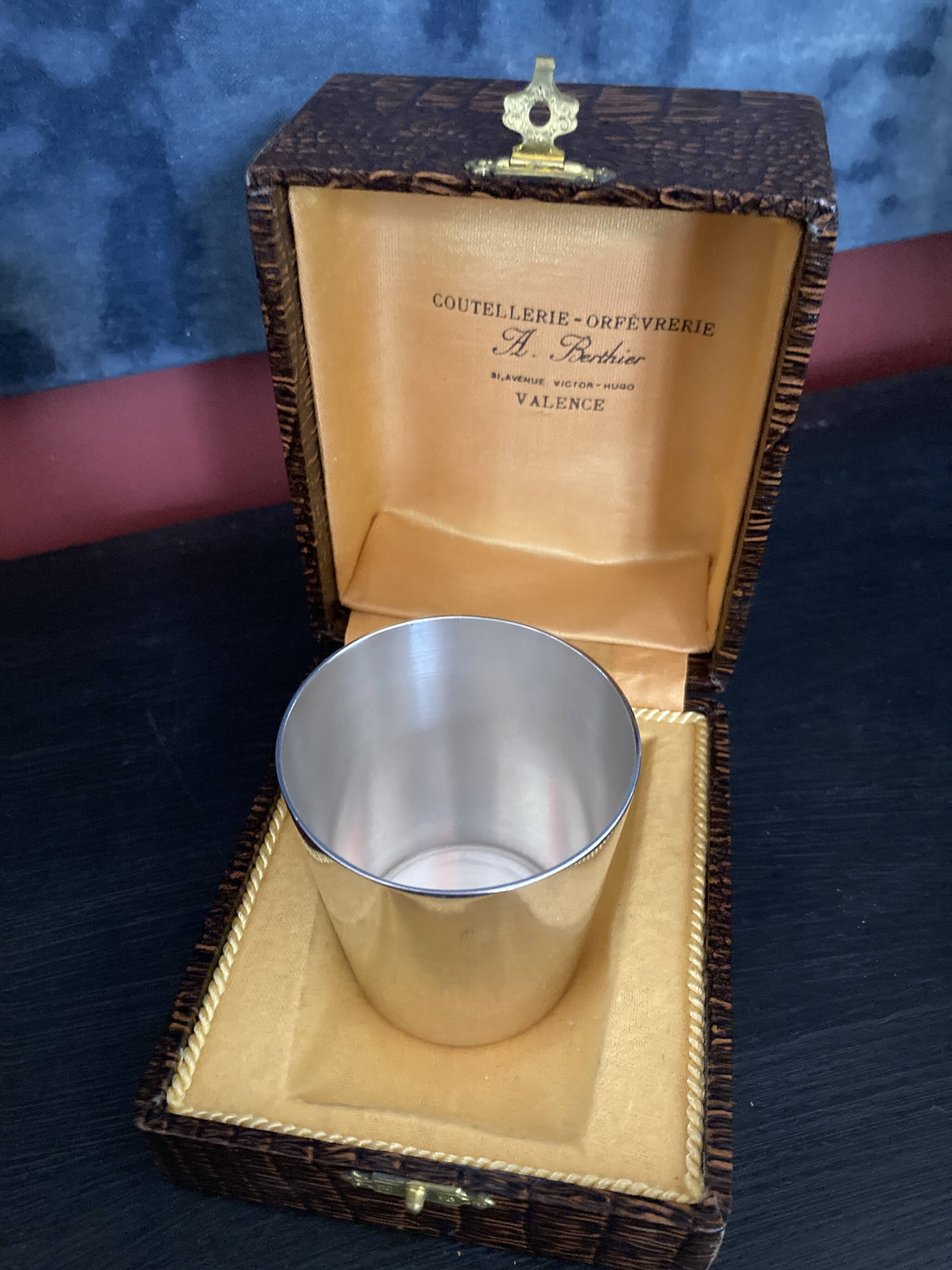 Timbale de naissance vintage - Christofle