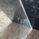 Table basse en verre, années 70