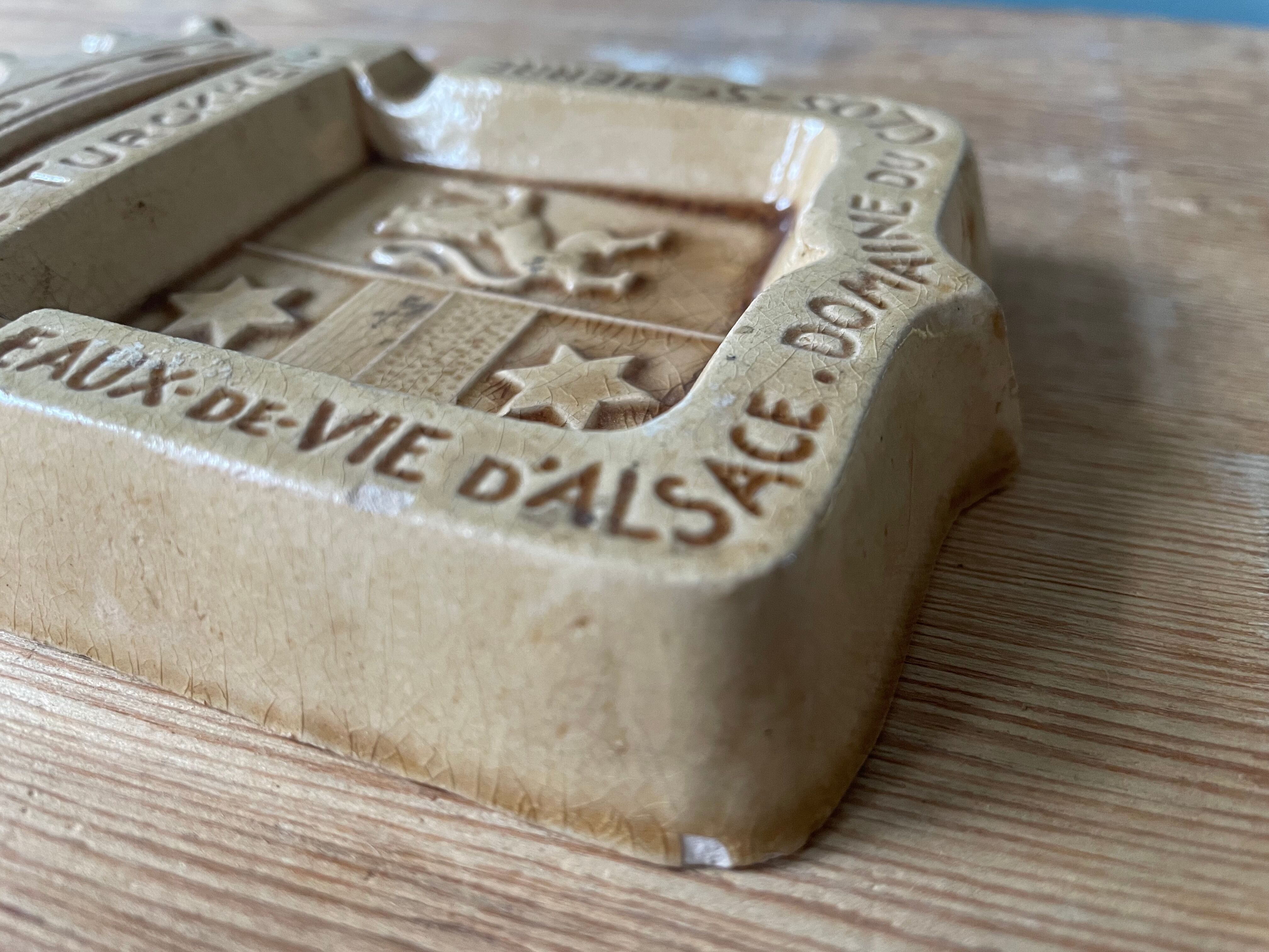 Vintage advertising ashtray