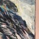 Original Swedish Oil On Canvas – “Abstract Landscape” By Chennet Juhlin – Signed – Vintage & Framed – 63 × 52 Cm (24.8" × 20.5")
