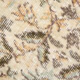 Tapis de course turc beige et marron 3x10, 84x263Cm