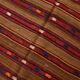 Turkish Striped Red Brown Vintage Kilim Rug, 154x246Cm