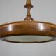 Large Wooden Art Deco Chandelier, 1930s
