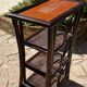 Shelf on rattan legs