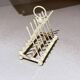 Art Deco Silver Plated Golf Ball and Club Toast Rack – Vintage Luxury Tableware