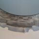Miroir Eclairant en Plastique Moulé Blanc, Vers 1970