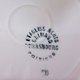 Set of 5 vintage flat plates from Grimaud Strasbourg, Poitiers model, porcelain