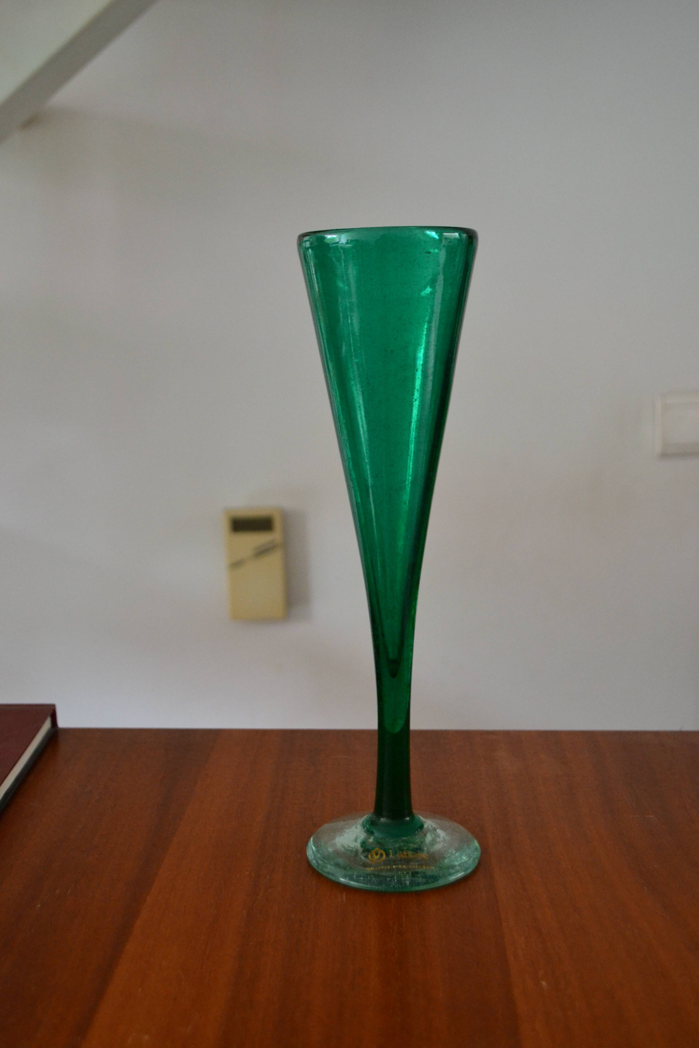 Lafiore Majorca blown glass soliflore vase 27cm