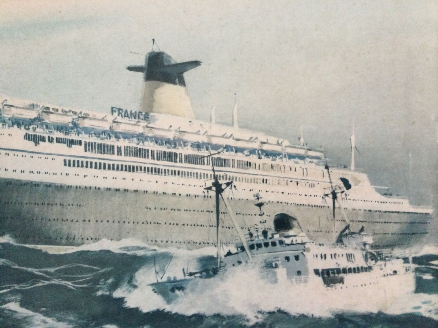 Reproduction Le France by Albert Brenet