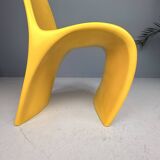 Sculptural Molded Fiberglass Chair, Europe, 1970s