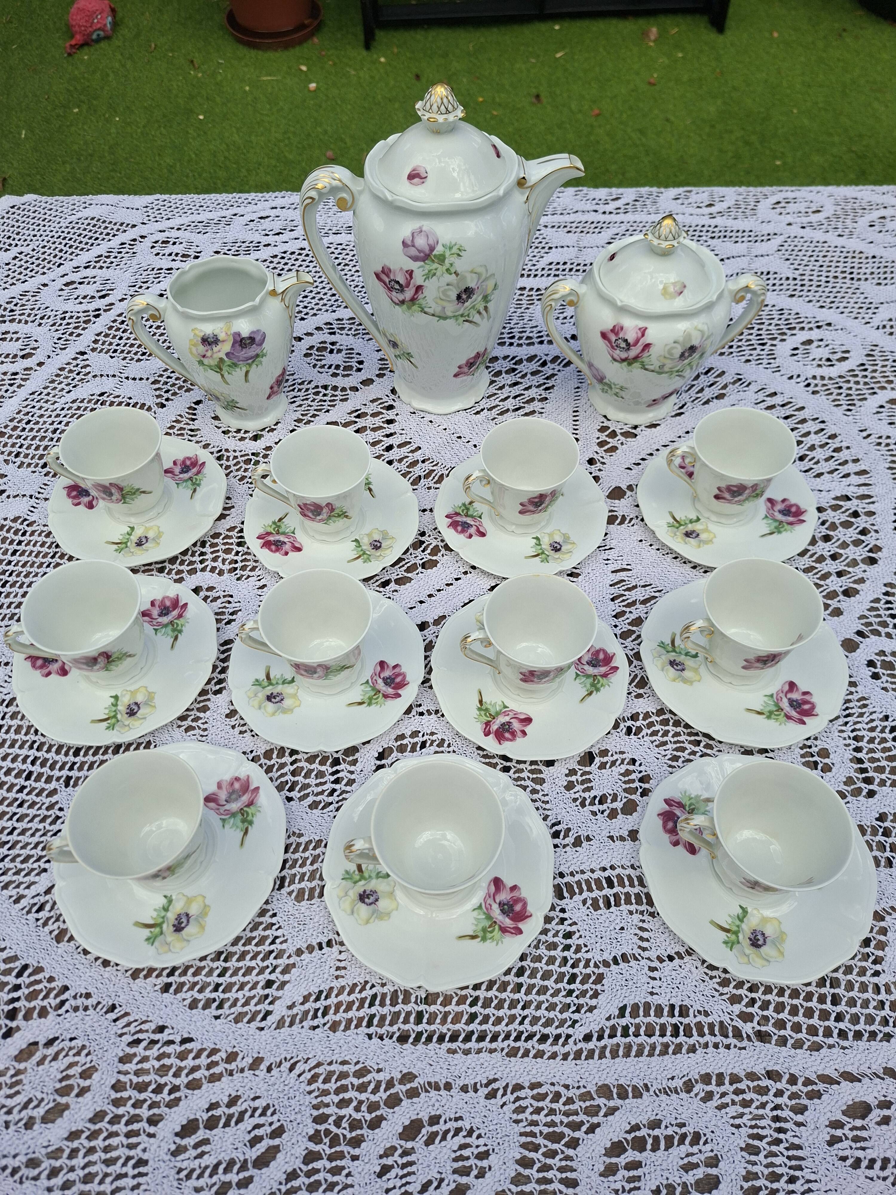 Tea/Coffee Service 25 Pieces Limoges Unic Former Royal Factory