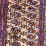 Tapis vintage Turkmen boukhara 98x162 cm