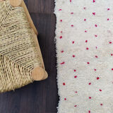Berber carpet pink peas 250x230 cm